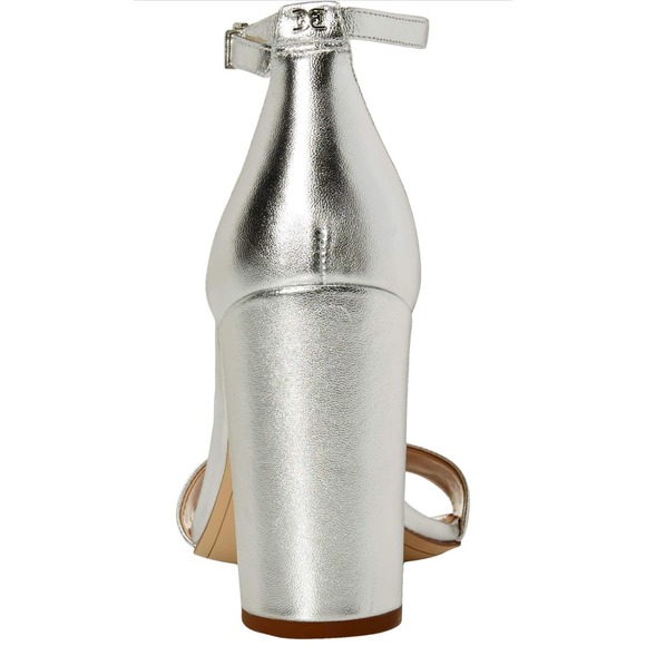 Sam Edelman Yaro Silver Sandal, Women's, Size 10 High Heels MSRP$100 - Picture 3 of 8